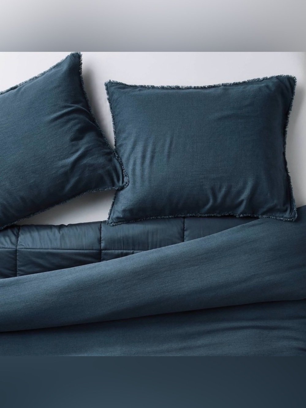 Casaluna Heavyweight Linen Blend Standard Pillow Shams